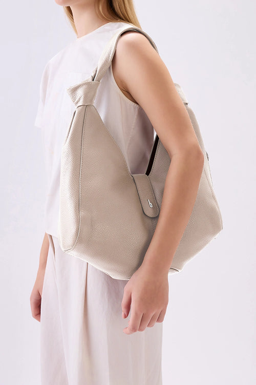 Nelli Bone Pebble Hobo Bag