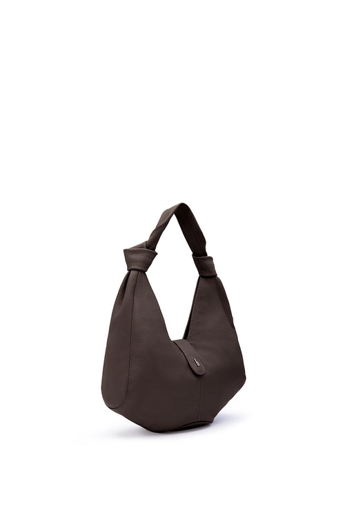 Nelli Cacao Pebble Hobo Bag