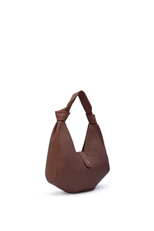 Nelli Cinnamon Pebble Hobo Bag