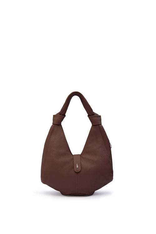 Nelli Black Pebble Hobo Bag