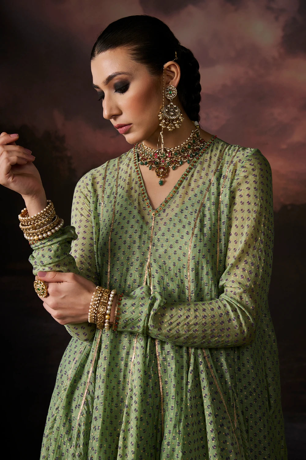 Nina Jade Green Kurta