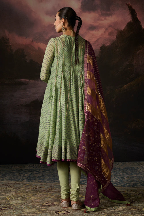 Naaz Jade Green Churidar