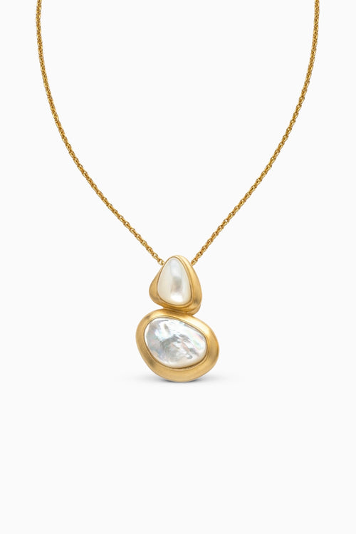 Pristine Poise Pendant Necklace with Pearls
