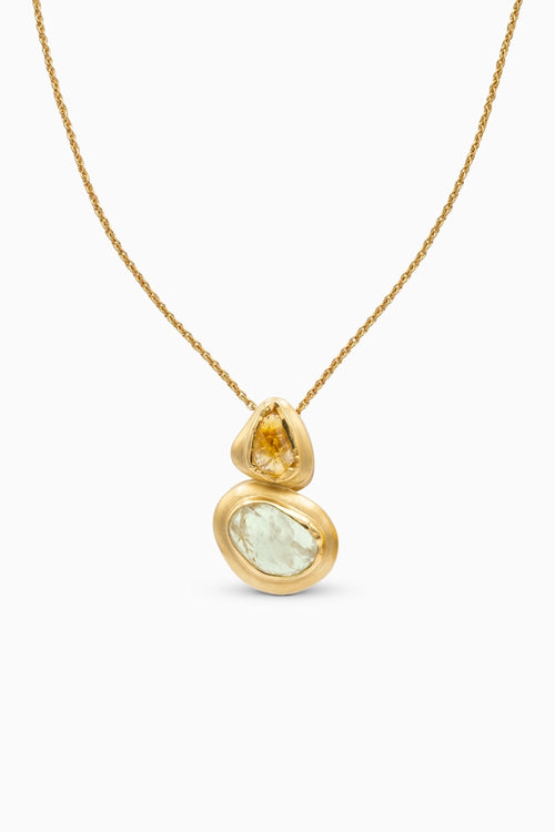 Pastel Poise Pendant Necklace with Amethyst