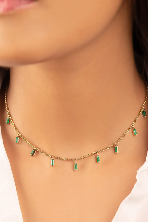 Emerald Collar Necklace