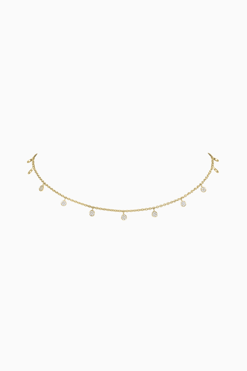 Round Collar Diamond Necklace