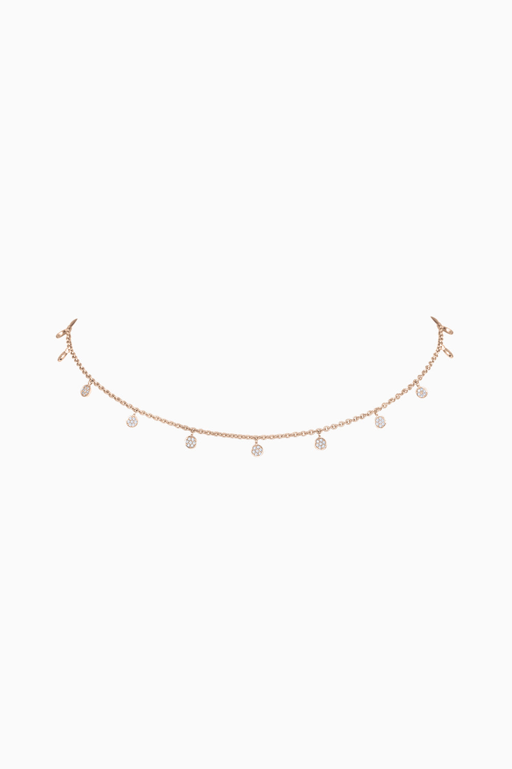 Round Collar Diamond Necklace