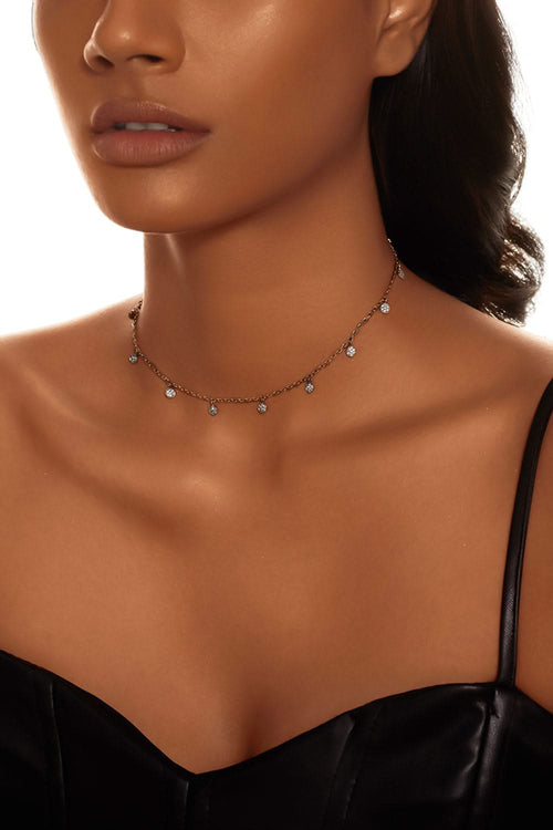 Round Collar Diamond Necklace