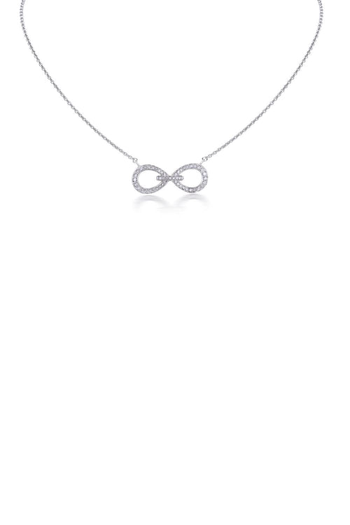 Infinity Diamond Chain 14 KT Gold Pendant