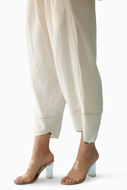 Cream Banana Tree Print Co-ord Sets