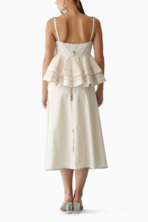 Cream Banana Tree Applique Co-ord Sets