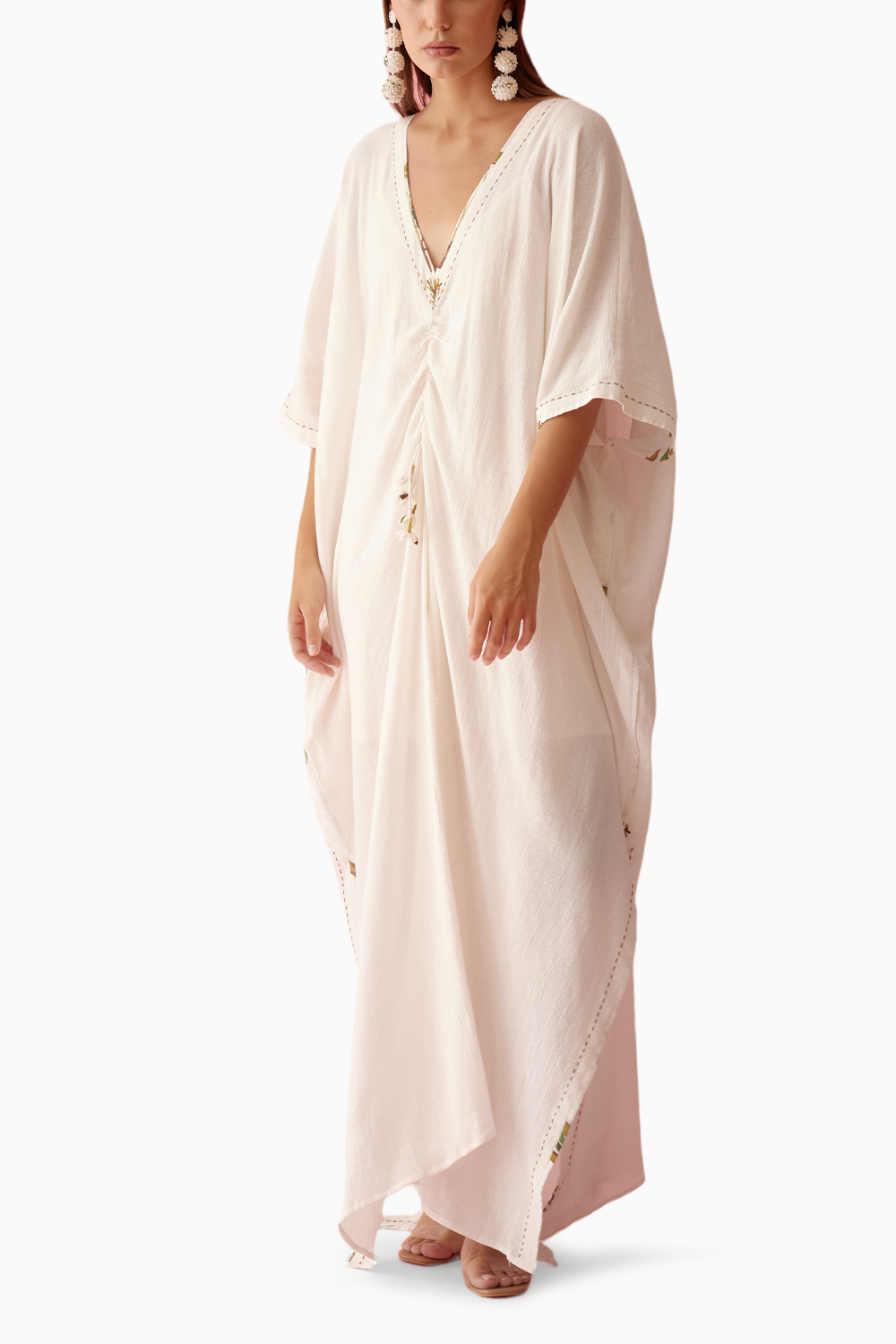 Off-White Banana Tree Applique Kaftan