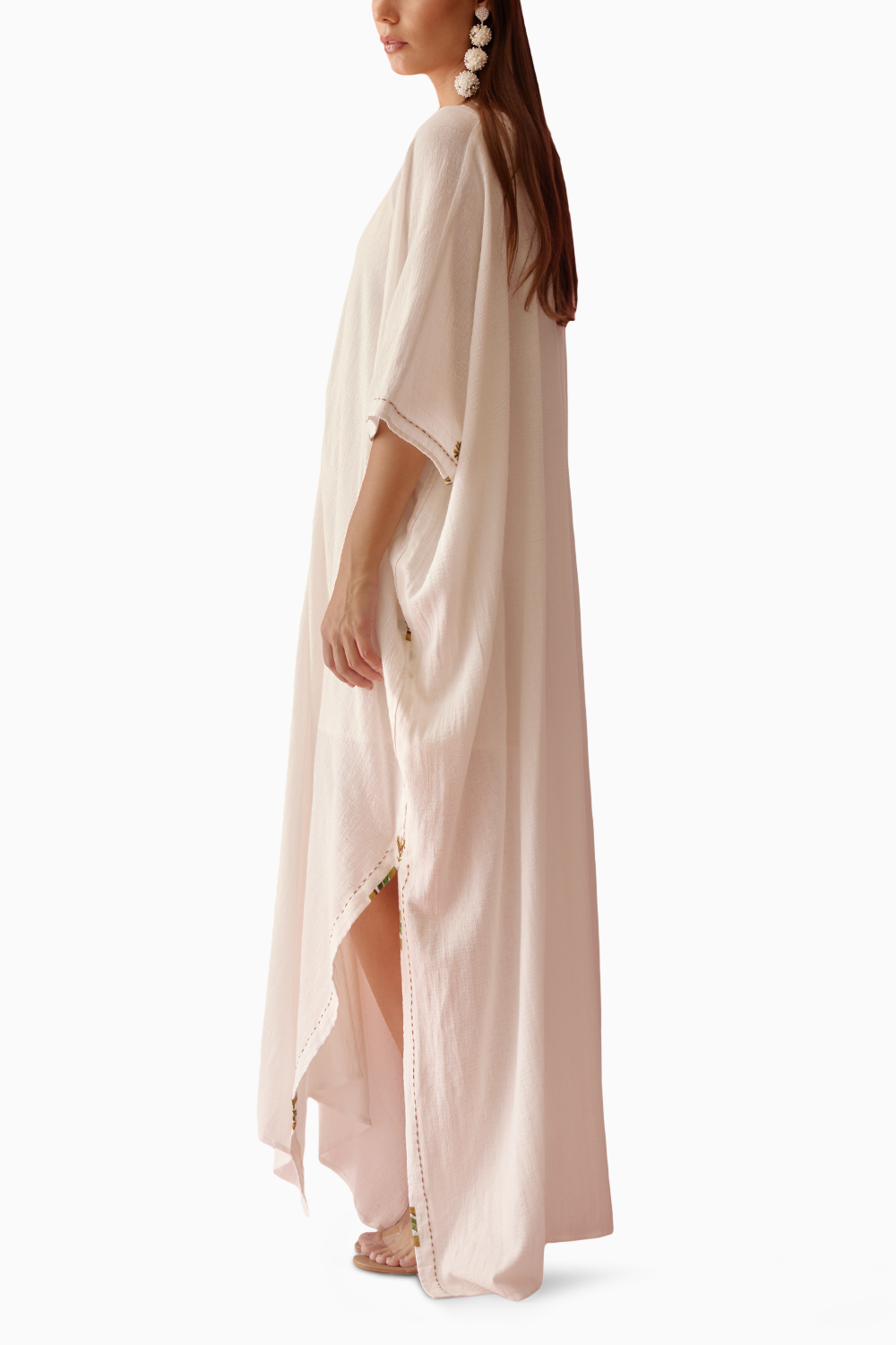 Off-White Banana Tree Applique Kaftan