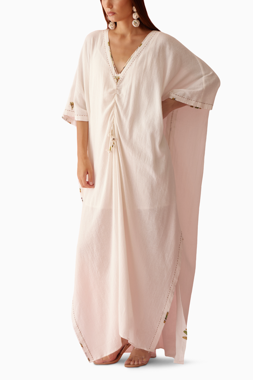 Off-White Banana Tree Applique Kaftan