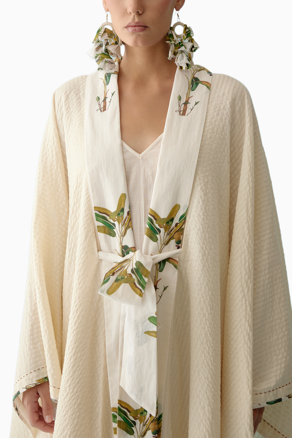 Cream Kimono Sleeves Overgarment