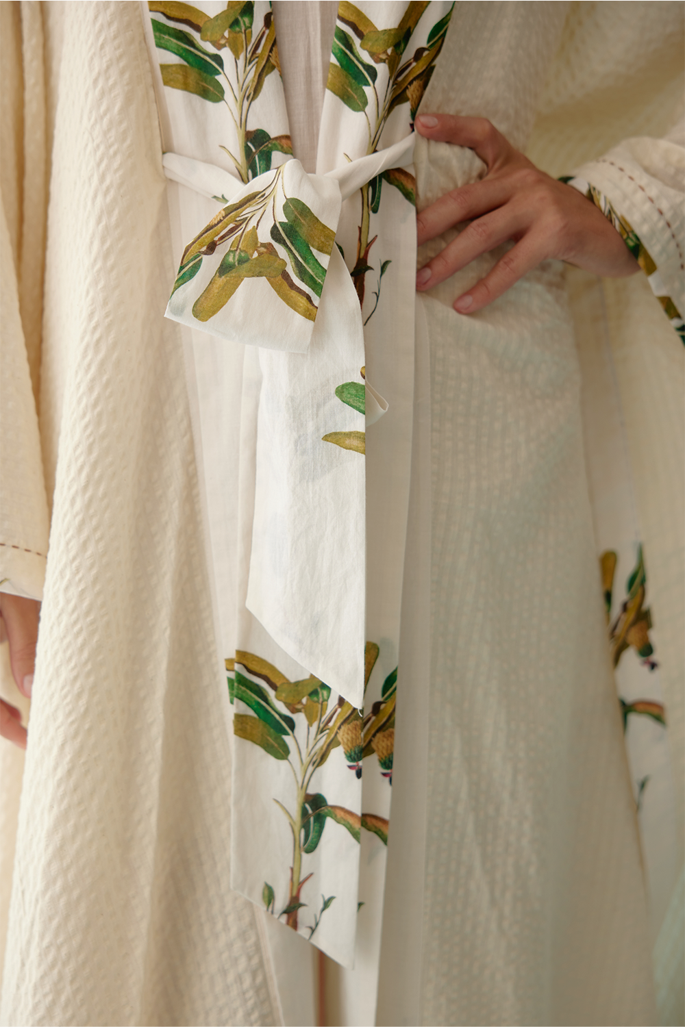 Cream Kimono Sleeves Overgarment
