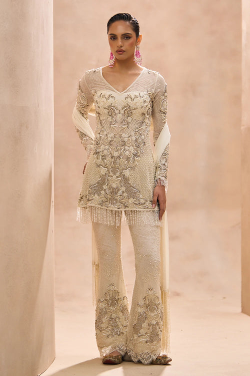 Civi Ivory A-Line Kurta Set