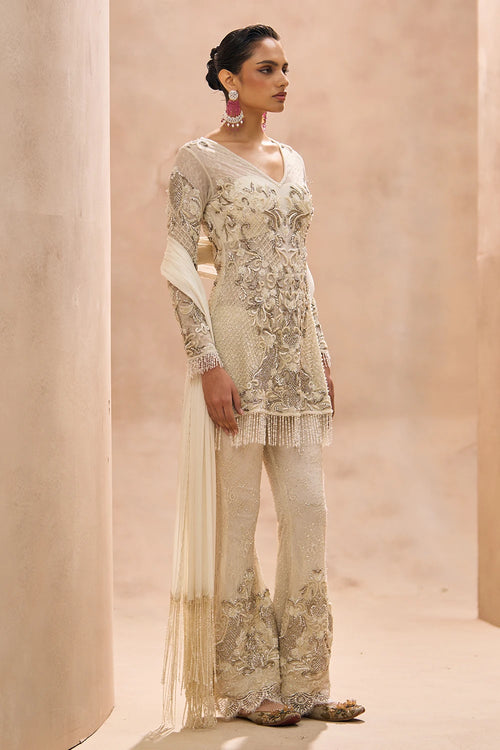 Civi Ivory A-Line Kurta Set