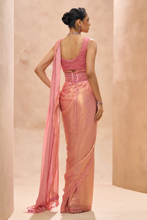 Ivy Pre-Stitched Saree With Corset Belt Set