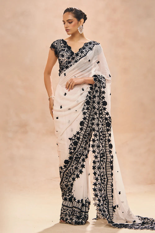 Alma Embellished Pre-Stitched Saree Set