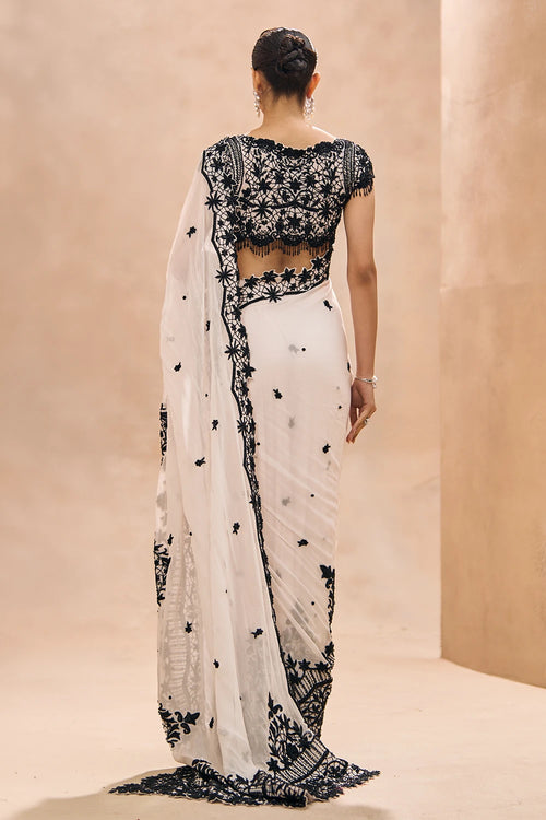 Alma Embellished Pre-Stitched Saree Set