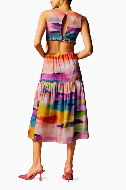 Isabelle Midi Sunset Dress