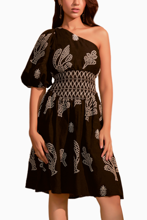 Black Sierra Midi Dress