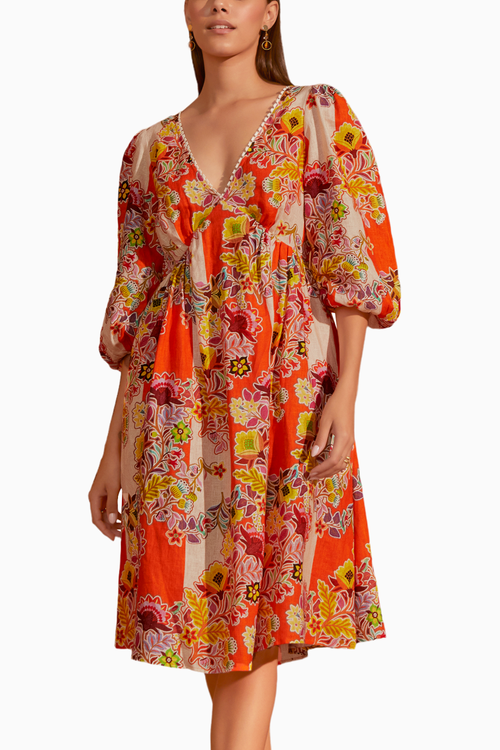 Floral Vine Eva Midi Dress