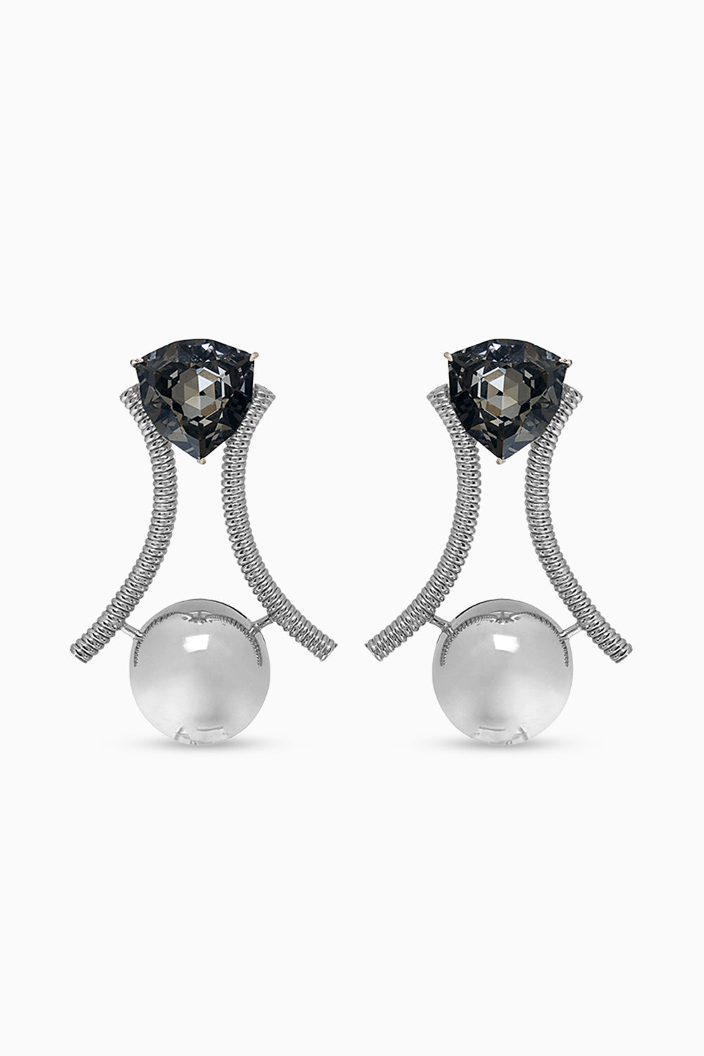 Aster Gemstone Silver Earrings