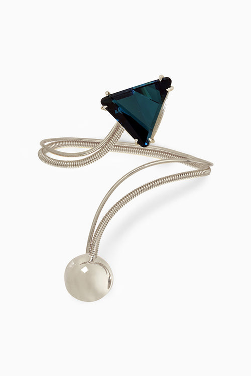 Iris Gemstone Silver Palmcuff