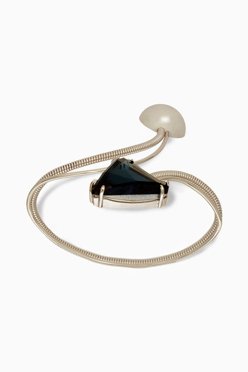 Iris Gemstone Silver Palmcuff