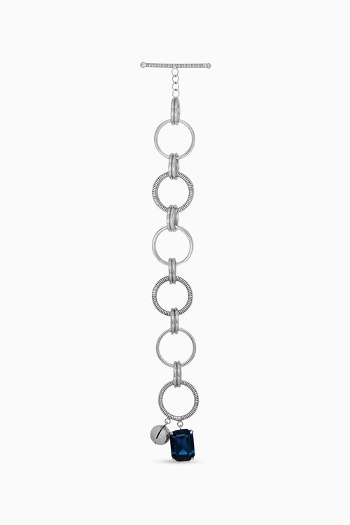 Alyssa Charm Silver Bracelet