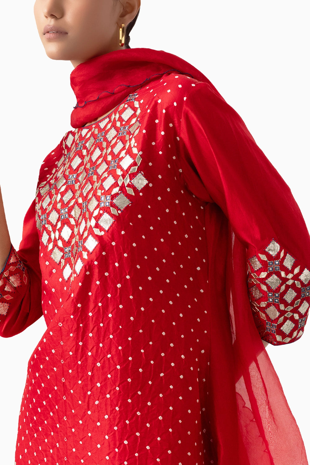 Red Asif Suit Set