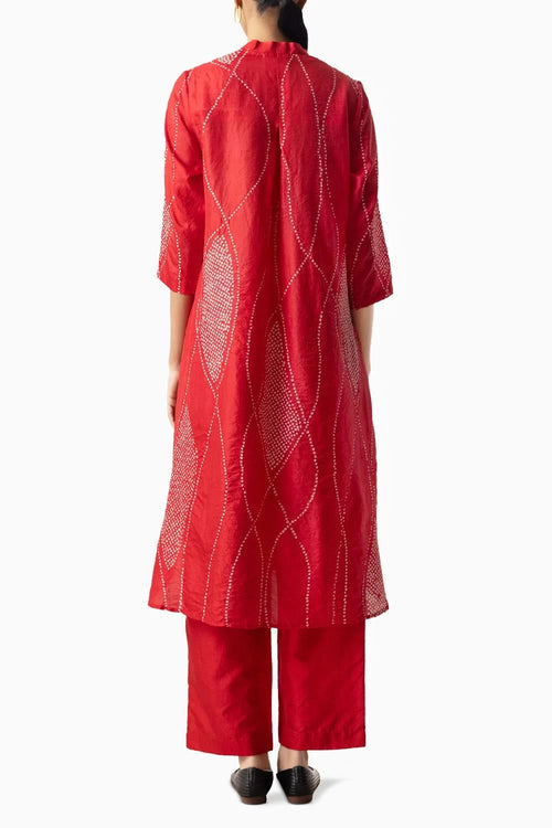 Red Maze Coord Set
