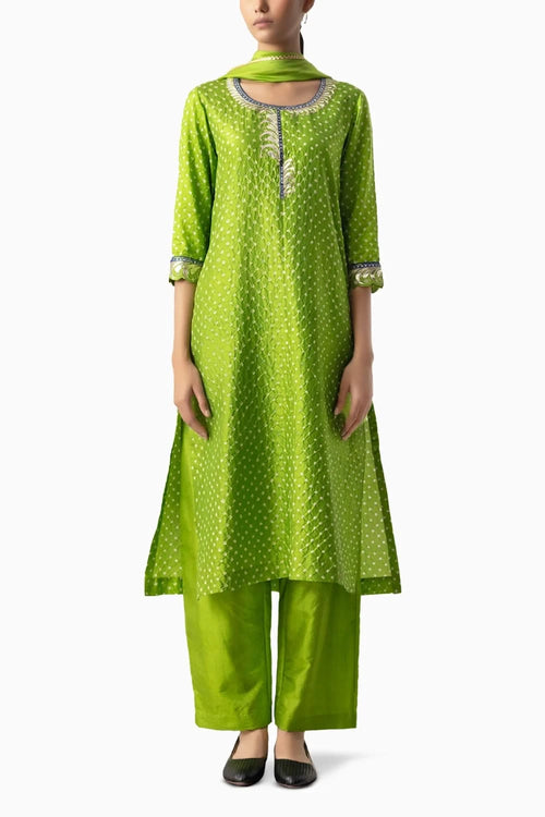 Lime Green Jia Suit Set