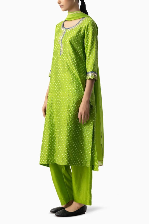 Lime Green Jia Suit Set