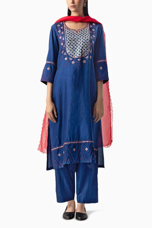 Blue Aish Suit Set