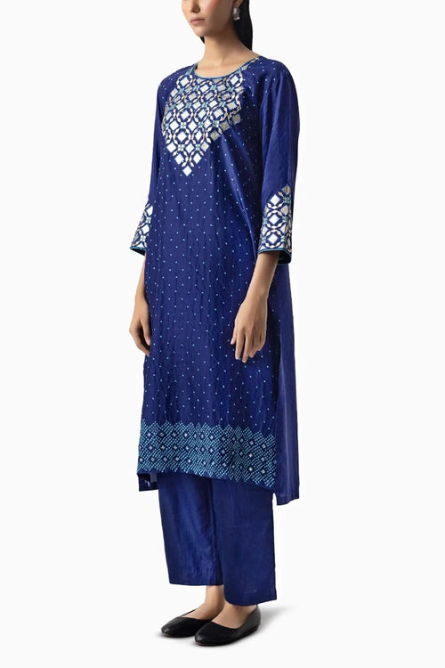 Blue Aziz Suit Set