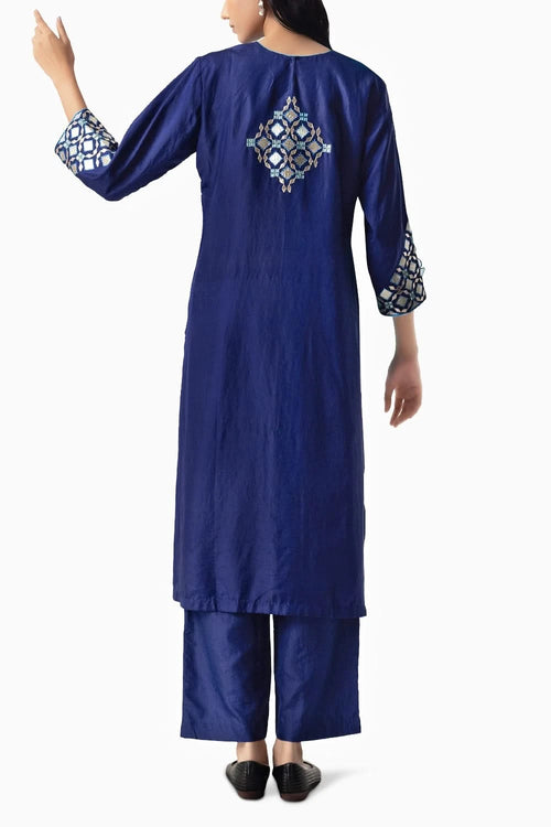 Blue Aziz Suit Set