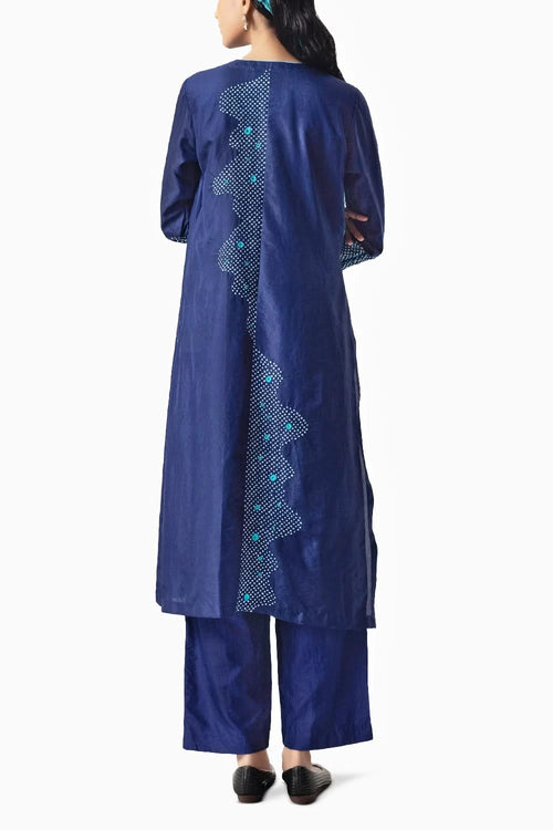 Blue Abstract Suit Set
