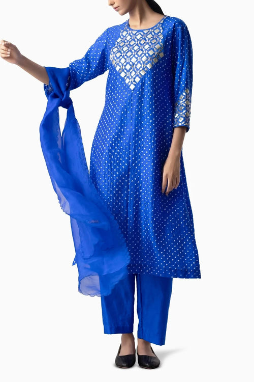 Blue Rafi Suit Set
