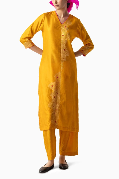 Yellow Rani Abstract Suit Set