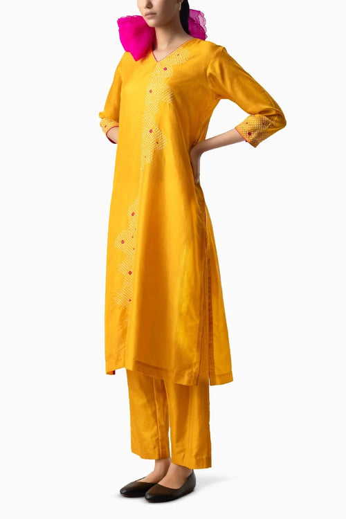 Yellow Rani Abstract Suit Set