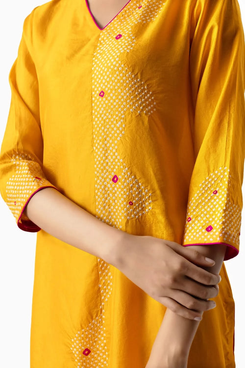 Yellow Rani Abstract Suit Set