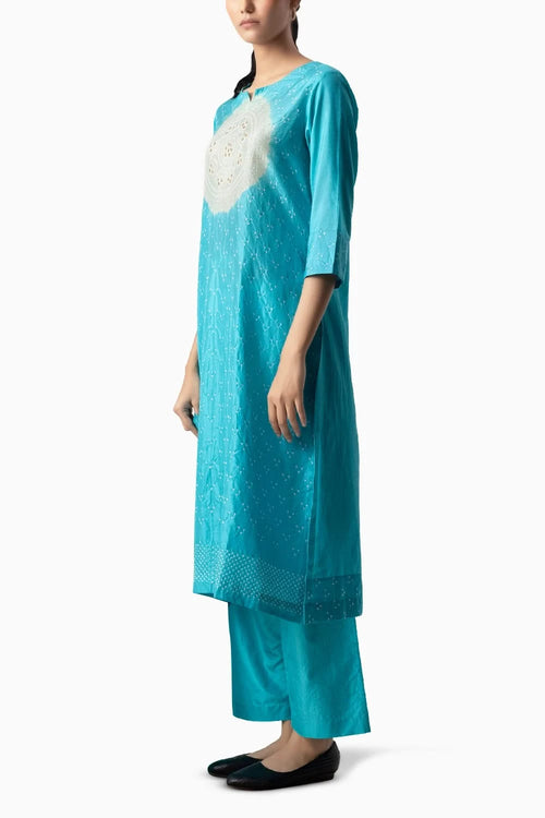 Sky Blue Circle Suit Set