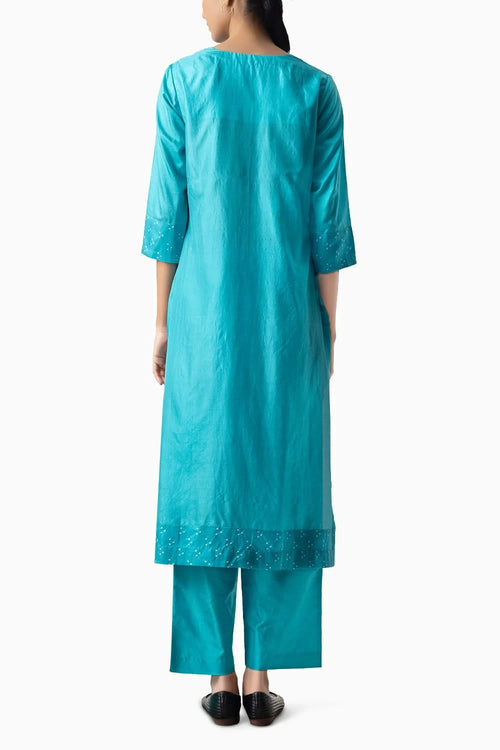Sky Blue Circle Suit Set