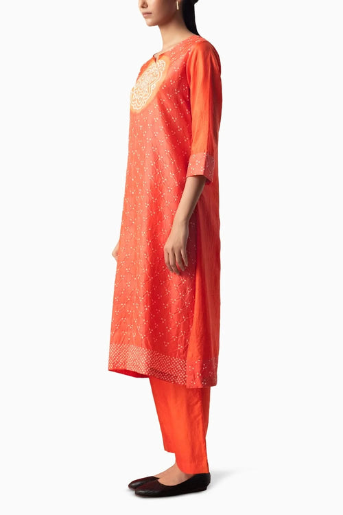 Orange Circle Suit Set