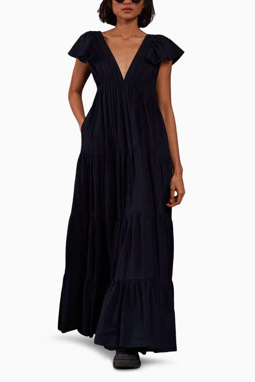 Blue Tiered Gown