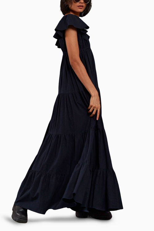Blue Tiered Gown