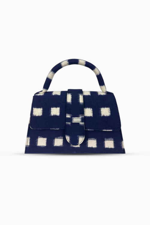 Navy Checkmate Bag